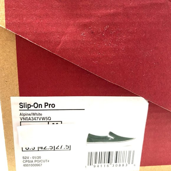 VANS  Slip-On Pro Alpine Suede Green Women - Picture 8 of 9